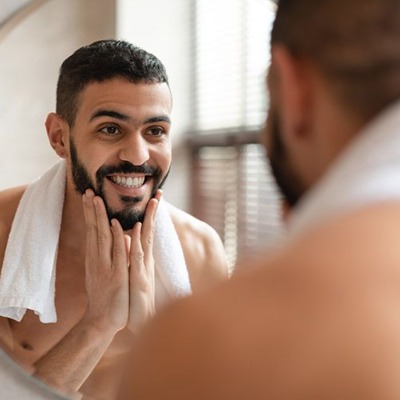 What hair is used for beard transplant